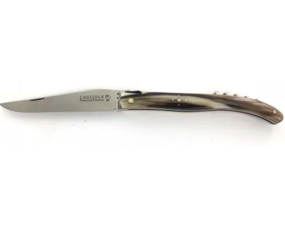 Sabatier Régional | Traditionnel<Design Beillonnet MOF - Laguiole 12 cm - Tire-bouchon - Corne Blonde