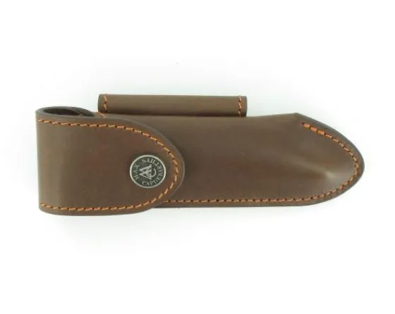 Sabatier Étuis / Accessoires<Etui Cuir Laguiole Tradition 13 cm Marron