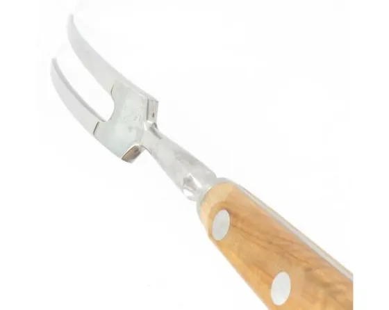 Sabatier Couteaux Lame Acier Inoxydable | Couteaux À Viande<Fourchette Courbe 15 cm  - Acier Inoxydable - Manche Olivier