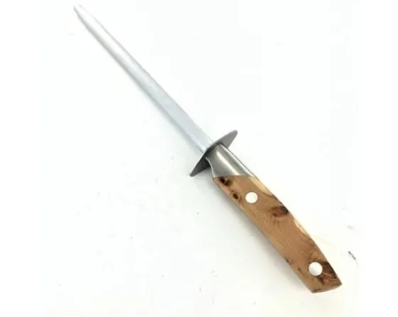 Sabatier Aiguisage Et Fusils<Fusil Rond 25 cm - Embase Forgée - Le Thiers par Goyon - Manche Genévrier