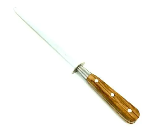 Sabatier Aiguisage Et Fusils<Fusil Rond 20 cm - Embase Forgée - Manche Olivier - Rivets Aluminium