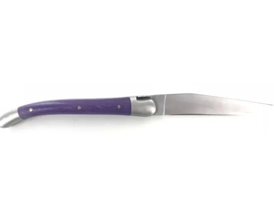 Sabatier Régional | Traditionnel<Laguiole 9 cm - 2 mitres - Tissu Compressé Violet