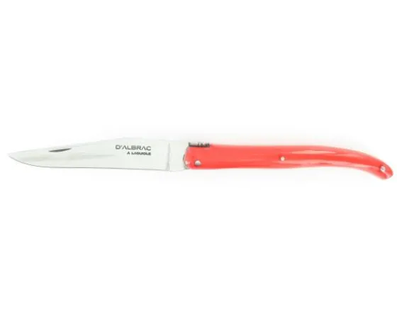 Sabatier Régional | Traditionnel<Laguiole 11 cm - manche Acrylique Rouge - tête de mort