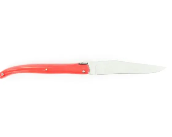 Sabatier Régional | Traditionnel<Laguiole 11 cm - manche Acrylique Rouge - tête de mort