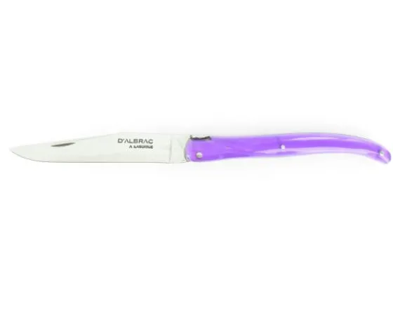 Sabatier Régional | Traditionnel<Laguiole 11 cm - manche Acrylique Violet - Coeur