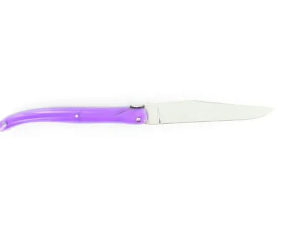 Sabatier Régional | Traditionnel<Laguiole 11 cm - manche Acrylique Violet - Coeur