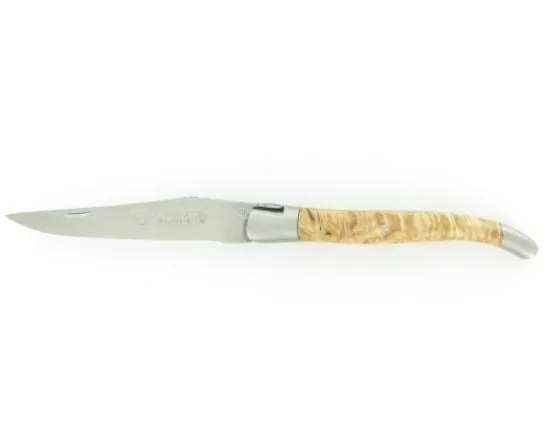 Sabatier Régional | Traditionnel<Laguiole 12 cm - Marronnier - Platines Guillochées - 2 mitres