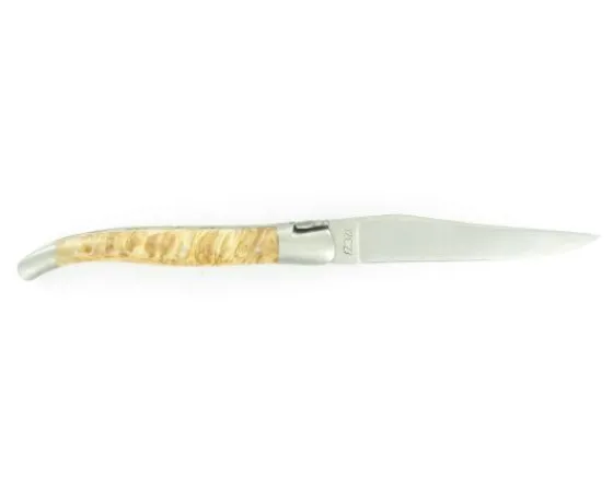Sabatier Régional | Traditionnel<Laguiole 12 cm - Marronnier - Platines Guillochées - 2 mitres