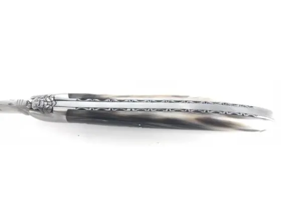 Sabatier Régional | Traditionnel<Laguiole 12 cm - Mouche Bourdon Travaillé - Pointe de Corne - 1 mitre