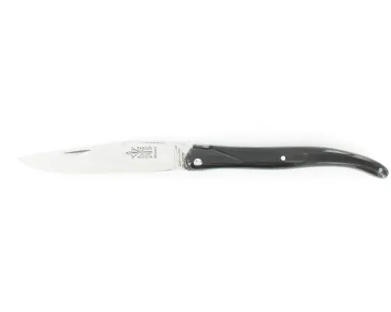 Sabatier Régional | Traditionnel<Laguiole 12 cm - Plein Manche Buffle - Ressort, Platine et lame ciselés