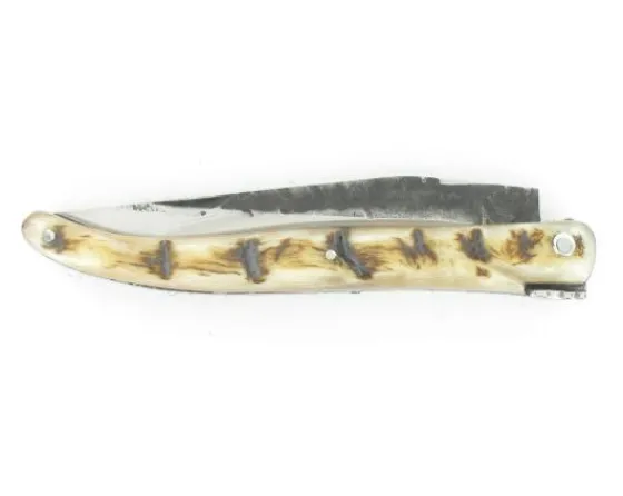 Sabatier Régional | Traditionnel<Laguiole 12 cm Croûte de Bélier - Plein Manche - Lame Brute de Forge
