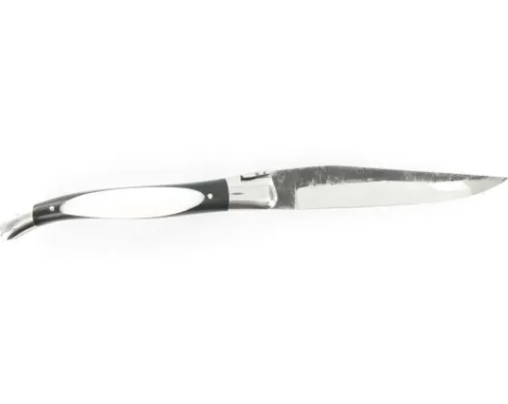 Sabatier Régional | Traditionnel<Laguiole 12 cm Dodu - Ebène & Ivoire - Lame Brute de Forge - 2 mitres