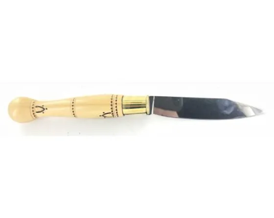 Sabatier Régional | Traditionnel<Nontron Virole n° 22 - Boule - Manche en Buis avec pyrogravure