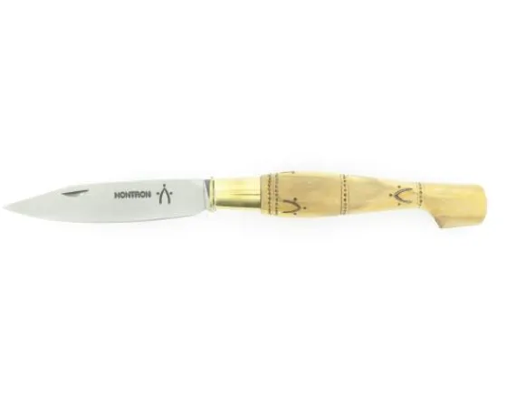 Sabatier Régional | Traditionnel<Nontron Virole n° 25 - Sabot - Manche en Buis avec pyrogravure