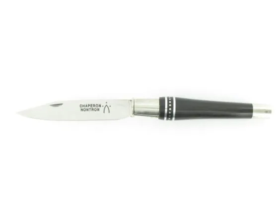 Sabatier Régional | Traditionnel<Nontron Virole n° 25 Double virole Manche Ebène aluminium