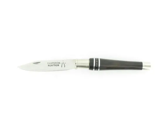 Sabatier Régional | Traditionnel<Nontron Virole n° 22 Double Virole Manche Ebène Aluminium