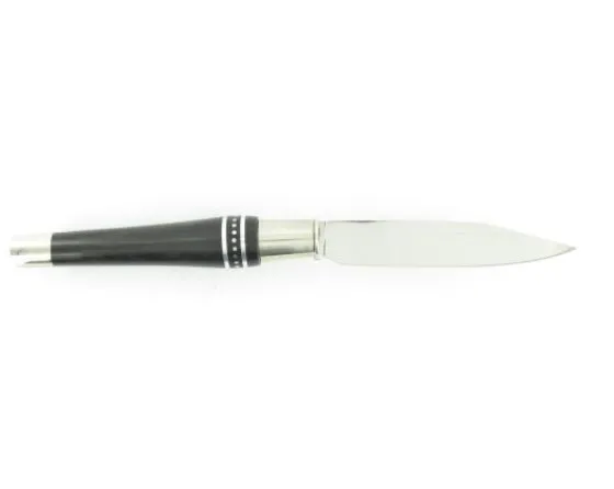 Sabatier Régional | Traditionnel<Nontron Virole n° 25 Double virole Manche Ebène aluminium