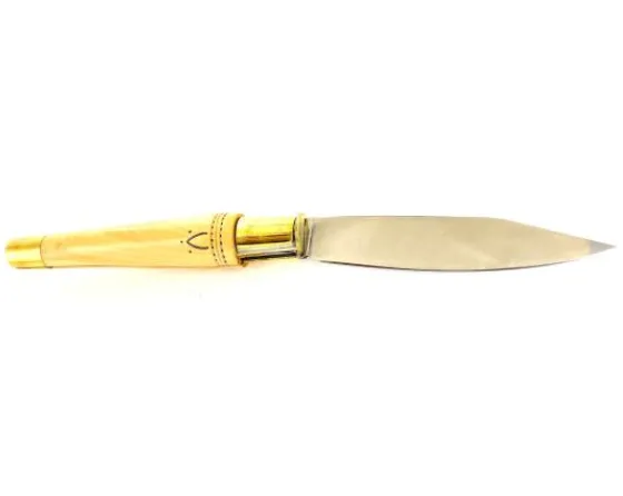 Sabatier Régional | Traditionnel<Nontron Virole n° 25 Double virole Manche en buis pyrogravure