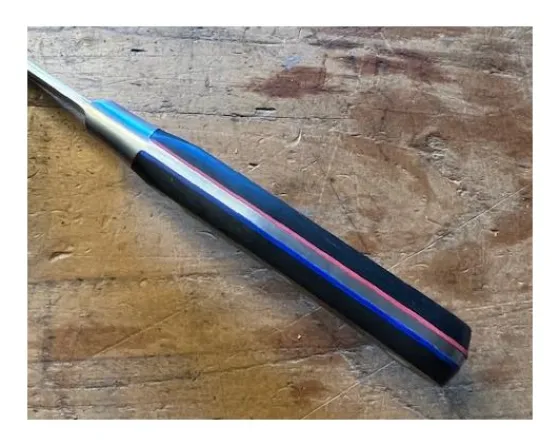 Sabatier Le Coin Des Affaires | Couteaux Lame Acier Inoxydable<Office 10 cm - intercalaires manche BLEU et ROUGE - Ref 445