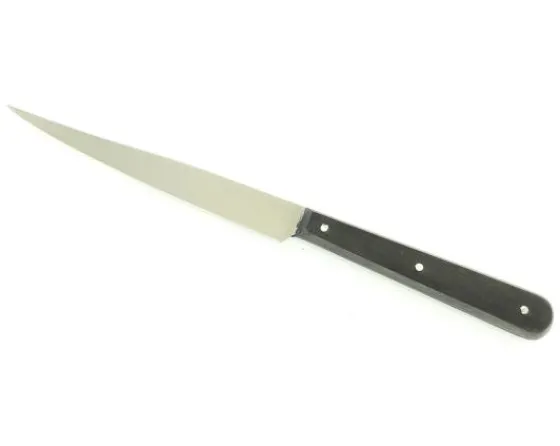 Sabatier Couteaux Lame Carbone | Couteaux D’office<Office 12 cm plate semelle - ANCIEN Carbone - manche bois noir Ref 195