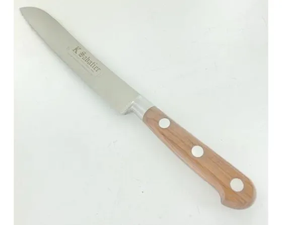 Sabatier Le Coin Des Affaires | Couteaux Lame Acier Inoxydable<Pain 20 cm manche - Bois naturel palissandre - Rivets Aluminium - Ref 434