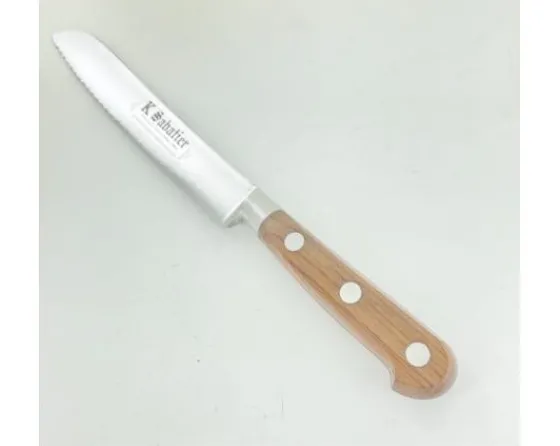 Sabatier Le Coin Des Affaires | Couteaux Lame Acier Inoxydable<Pain 20 cm manche - Bois naturel palissandre - Rivets Aluminium - Ref 434
