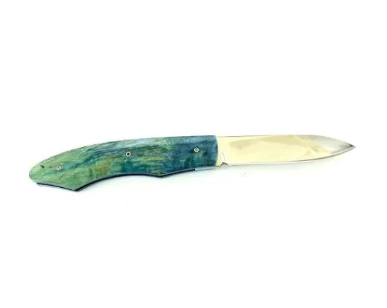 Sabatier Régional | Traditionnel<Roberto Ottonello - Liner Lock Bouton- bois vert
