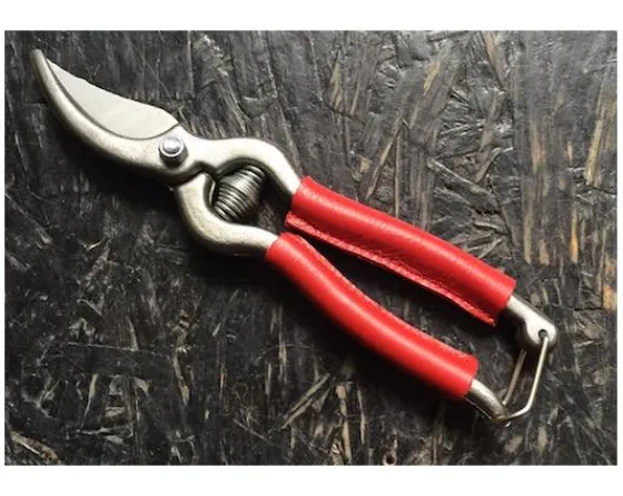 Sabatier Pour Le Jardin<Sécateur de Jardin 18 cm - revêtement des branches en cuir ROUGE
