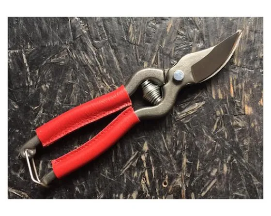 Sabatier Pour Le Jardin<Sécateur de Jardin 18 cm - revêtement des branches en cuir ROUGE