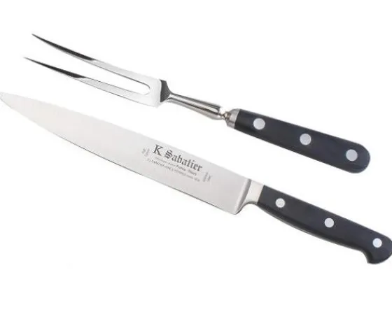 Sabatier Couteaux Lame Acier Inoxydable | Couteaux En Boite Cadeau<Service à Découper Courbe - coffret de présentation