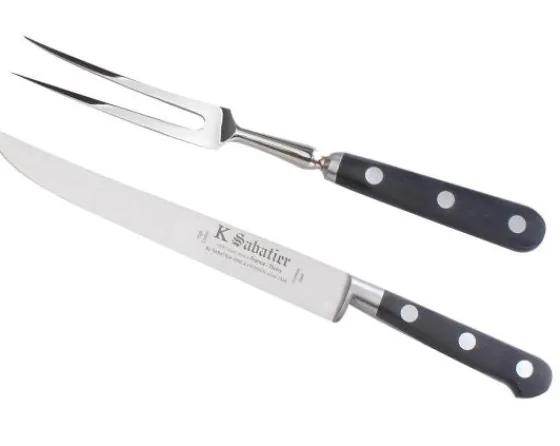 Sabatier Couteaux Lame Acier Inoxydable | Couteaux En Boite Cadeau<Service à Découper Courbe - coffret présentation