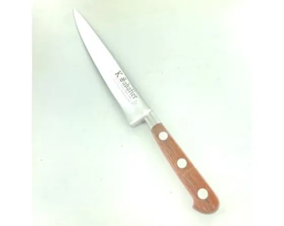 Sabatier Le Coin Des Affaires | Couteaux Lame Acier Inoxydable<Tranchelard 20 cm - Bois naturel palissandre - Rivets Aluminium - Ref 432