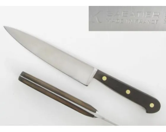 Sabatier Couteaux Lame Acier Inoxydable | Couteaux À Viande<Tranchelard 15 cm Canadien - INOX - Bois Noir