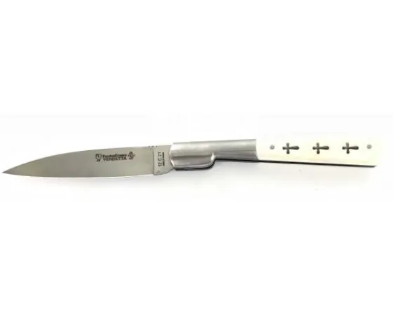 Sabatier Régional | Traditionnel<Vendetta 12 cm - Os - Guilloché - 3 croix gravées