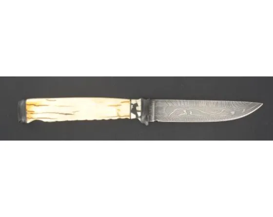 Sabatier Chasse - Sport | Collection / Art<Weles - As de Pique - Damas Mosaïque - Ivoire de Mammouth - Corne de Buffle / dent de Mammouth stabilisé - Scrim Show